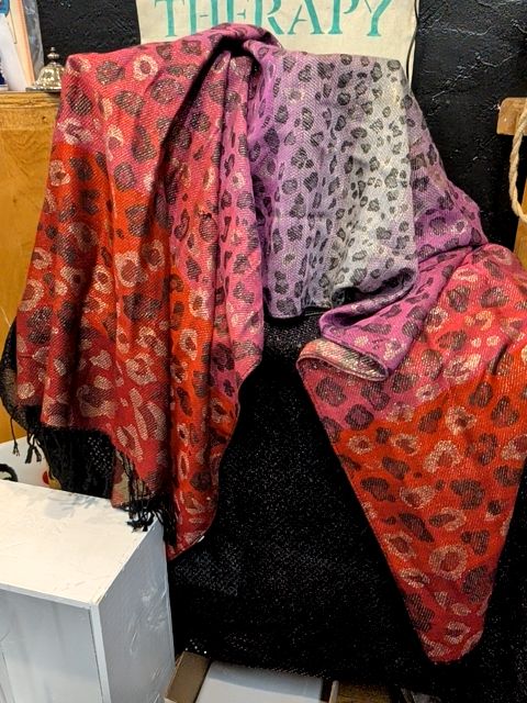 Red & Pink Print scarf