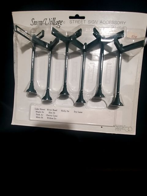 Snow village by Studio 56 Street signs