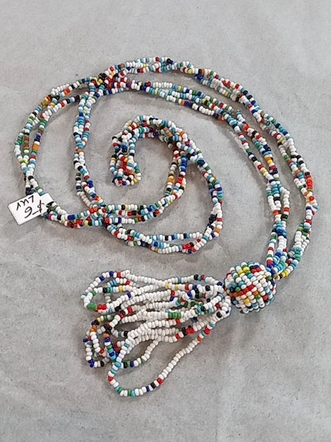 Multicolor  Beaded tassel necklace