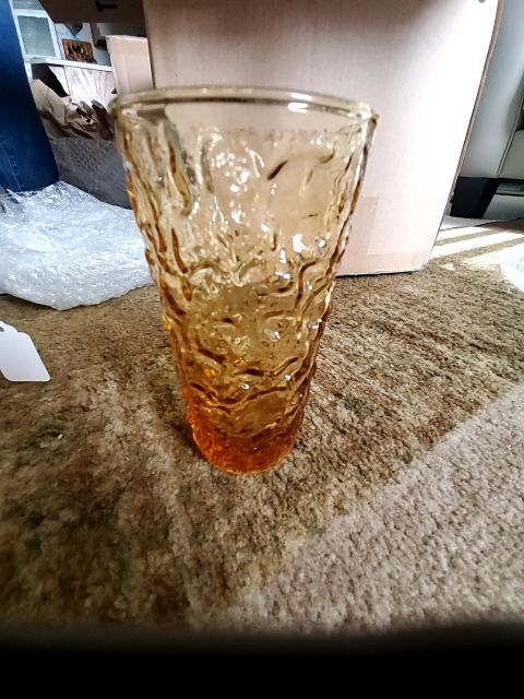 Anchor hocking milano honey drinking glass