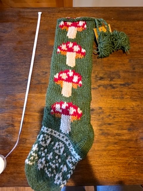 100% Wool Hand-made in Nepal, Amanita Muscaria