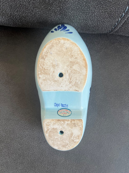 Vintage Delft Blauw Ceramic Dutch Clog Shoe