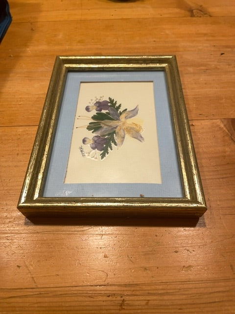 Pressed flower art