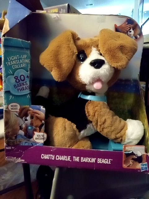 New chatty charlie fur real dog