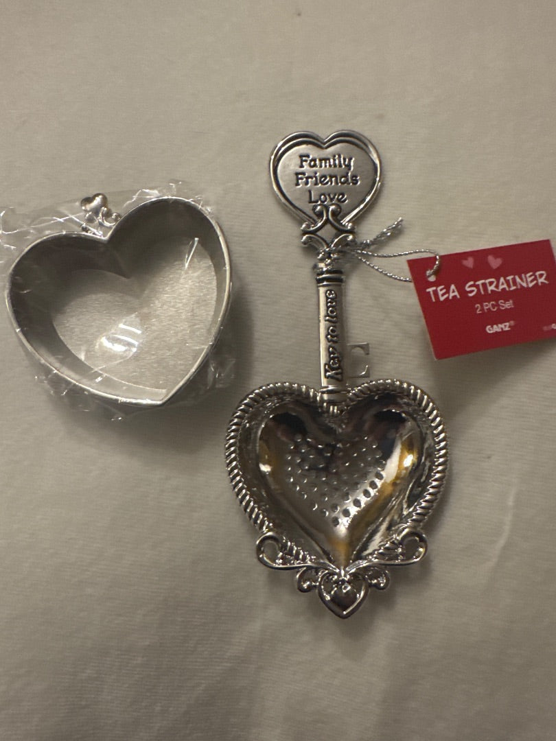Heart shaped tea strainer