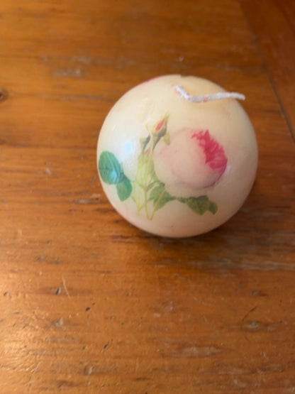 Hand-painted candle