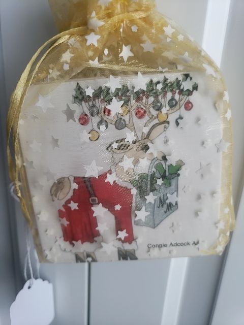 Christmas coaster drinks