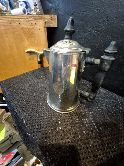 Silver Plated Coffee Pot, 7" x 8"
