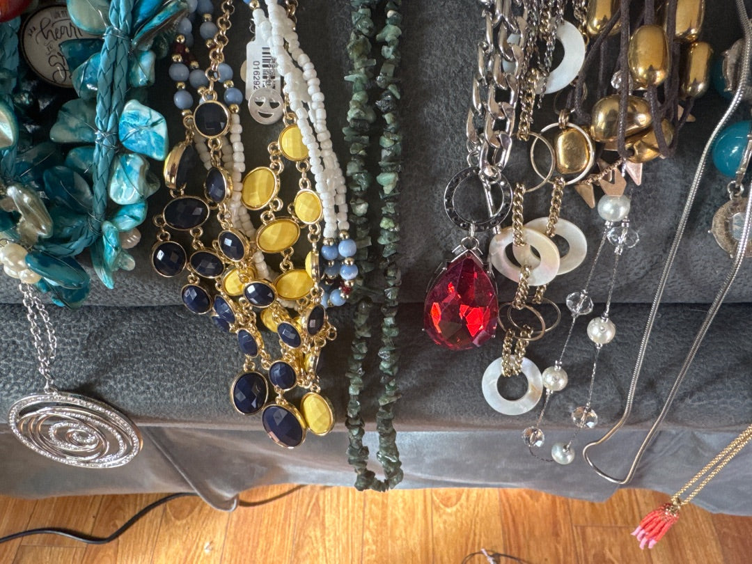 Necklaces all varieties.  Hundreds to choose from in store. Jewelry