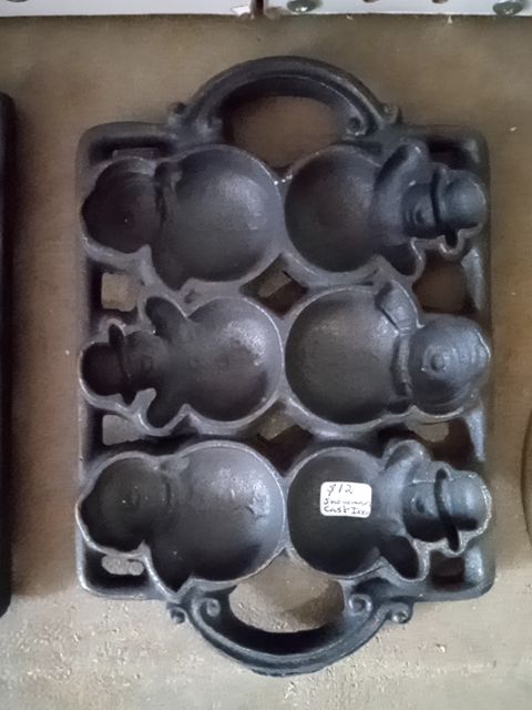 Snowman cast iron