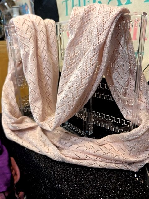 Baby Pink Infinity Scarf