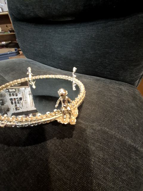 Vintage Sam Fink Vanity Tray Mirror