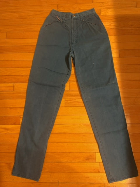 Vintage teal Blaze western jeans, S/M