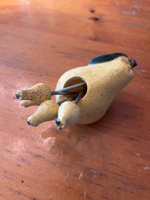 Vintage Pear Cocktail Pick Holder
