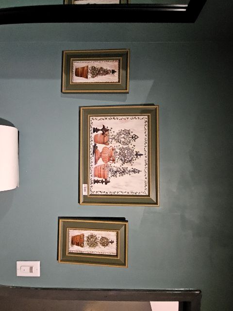 Green 3 piece Jo Moulton Ivy topiary  picture MISC, 13 in tall by 8 in wide
