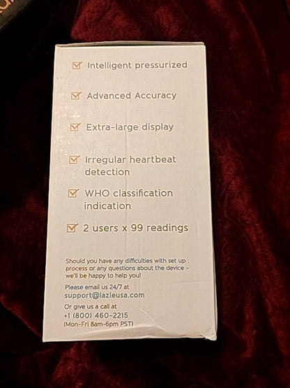 Black & White Lazle Blood Pressure Monitor