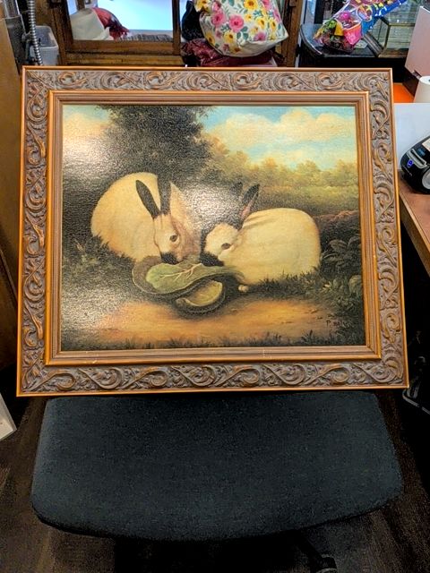 Two Himalayan Rabbits Print P. Rolence