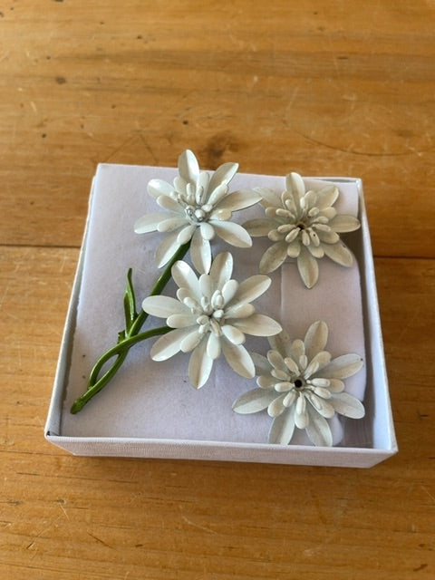 Vintage brooch/clip on earrings set