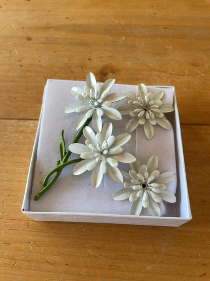 Vintage brooch/clip on earrings set