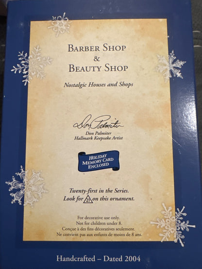 Hallmark “Barber shop & beauty shop”