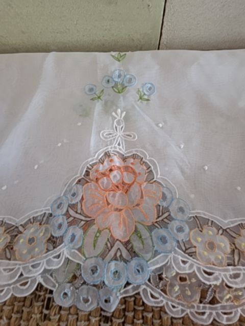 Antique runner blue trim