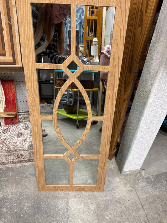 Detailed Wooden Mirror
