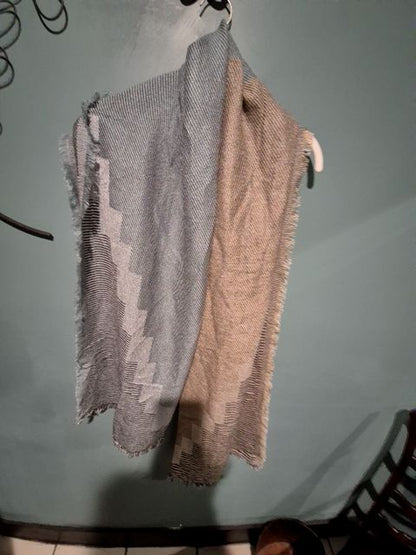 Brown/Wht Stripe Stella & Dot Scarf