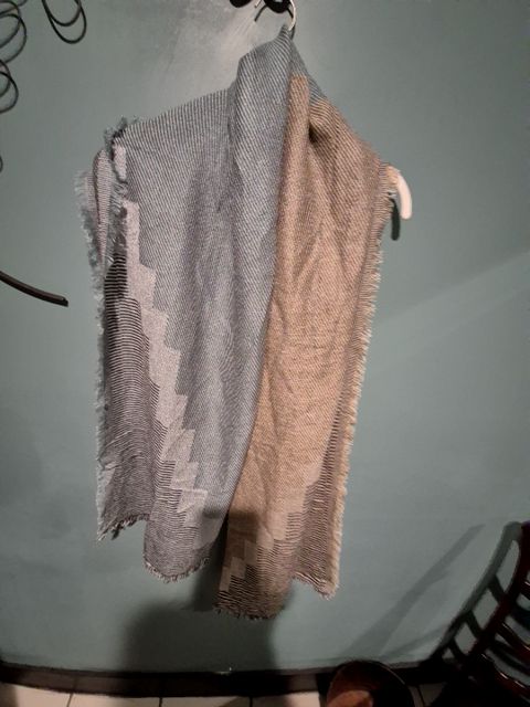 Brown/Wht Stripe Stella & Dot Scarf