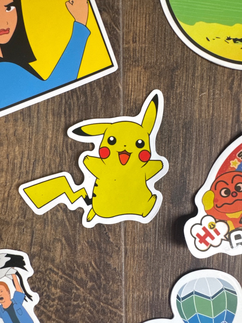 Assorted stickers in store