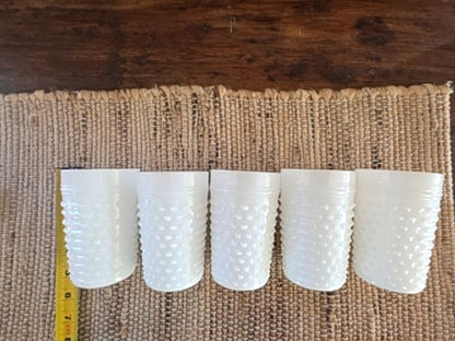 Set Hob knob white glasses - 5