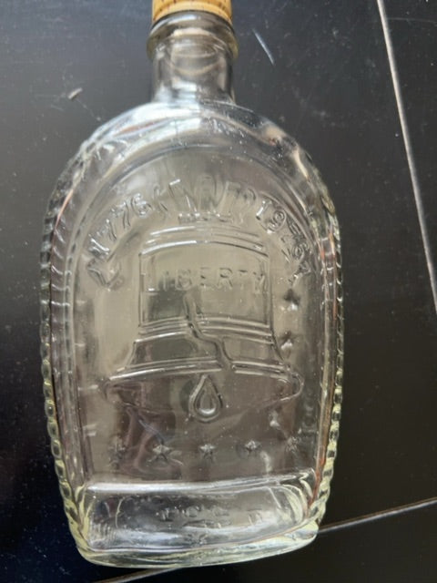 Vintage “Liberty Bell” Log Cabin Bottle