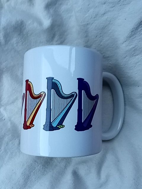 Multicolor  Harp mug