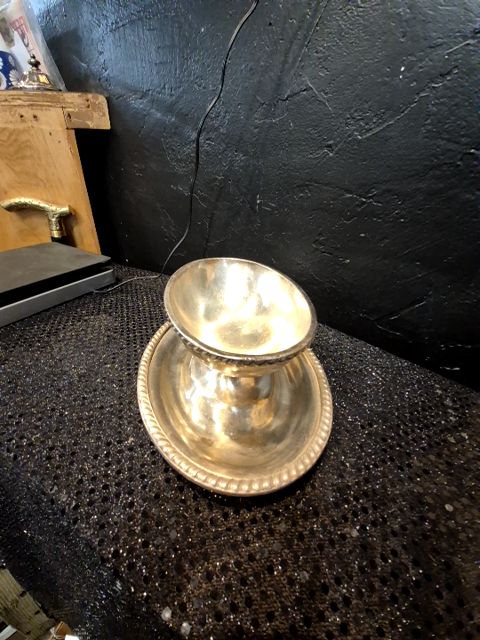 R.Wallace 0680 Silver Soldered Gravy   holder