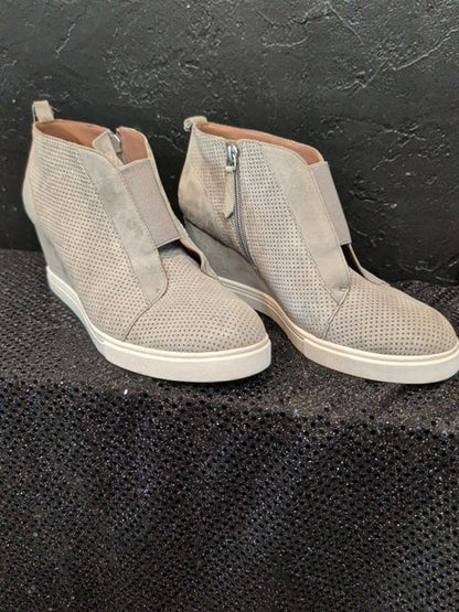 Grey Linea Paolo Wedge Shoes, 9 1/2