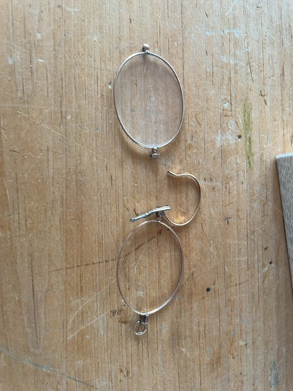 Antique eyeglasses/lenses (set of four, as-is)