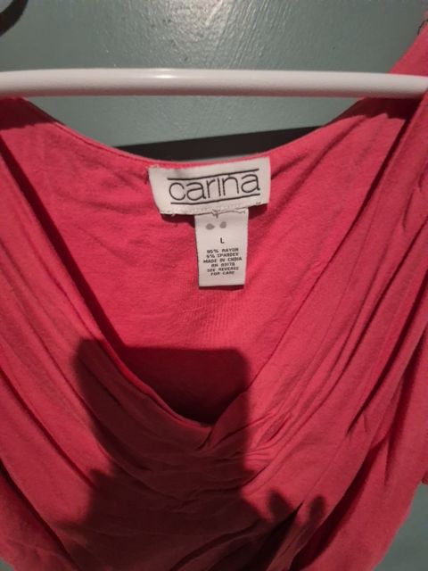 Coral Carina Sleeveless Top, L