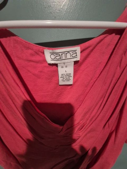 Coral Carina Sleeveless Top, L