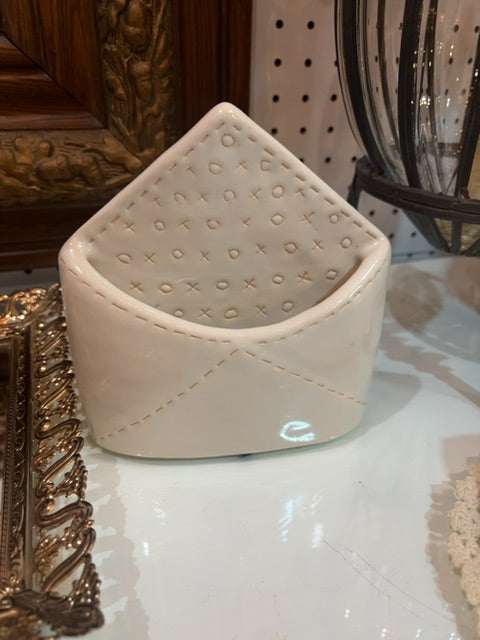 Ceramic envelope vase