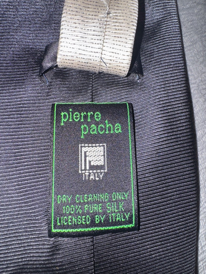 Pierre Pacha Black Silk Tie