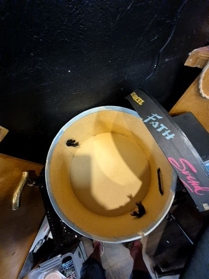 Vintage Hat Box, 12" × 7.5"