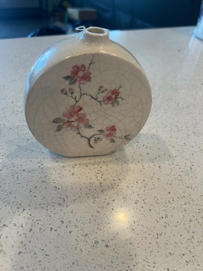 Vintage Japanese, cherry, blossom, bud vase