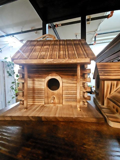 Wooden bird house