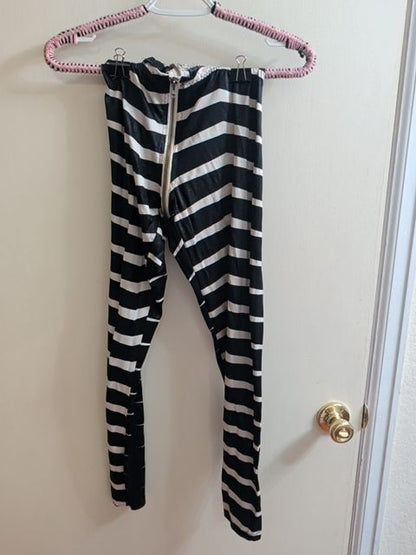 Black & White Handmade Striped Costume