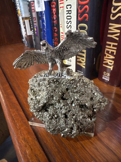 Pyrite Eagle Sculpture