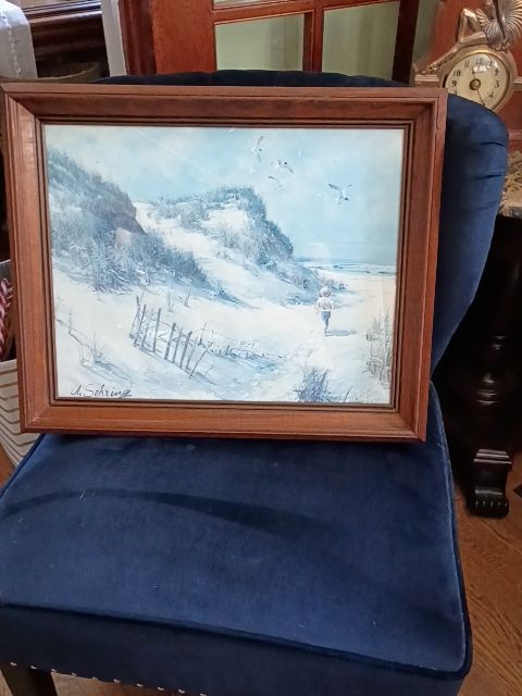 Shering Wood Framed shering print, By the Seaside, 22" x 18"