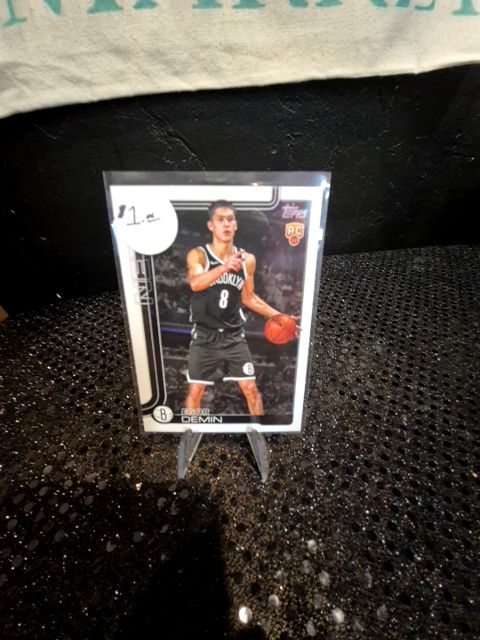 Topps 2025 Egor Dëmin Brooklyn Nets Trading Card