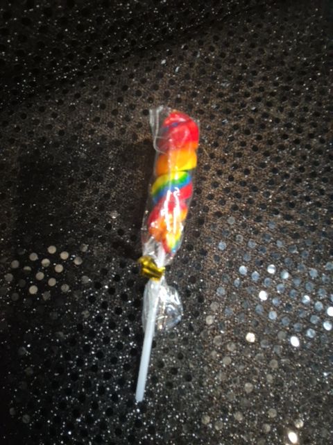 Rainbow Twist Lollipop