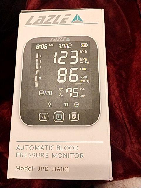 Black & White Lazle Blood Pressure Monitor