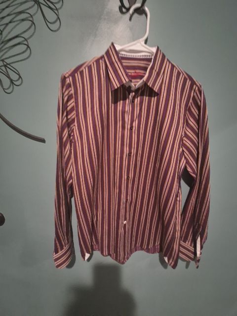 Robert Graham Stripped long sleeve button down size XL