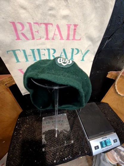 Green  Vintage Girl Scouts Hat